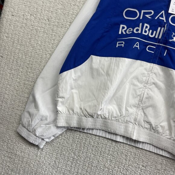 Hollister x Oracle Red Bull Racing Track Jacket Men’s L White / Blue Graphic - Picture 3 of 8